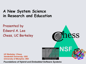 NSF A New System Science in Research and Education Presented by