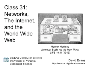 Class 31: Networks, The Internet, and the