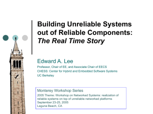 Building Unreliable Systems out of Reliable Components: The Real Time Story