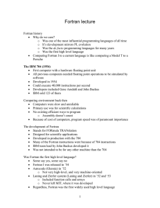 Fortran lecture