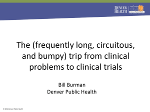 The (frequently long, circuitous, and bumpy) trip from clinical Bill Burman