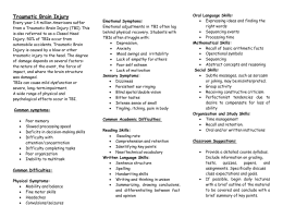 checklist trauma symptoms brief traumatic injury brain