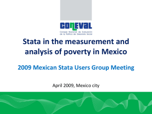 Stata in the measurement and analysis of poverty in Mexico