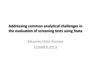 Addressing common analytical challenges in Eduardo Ortiz-Panozo EUSMEX 2013