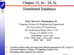 Chapter 25, 6e - 24, 5e Distributed Databases