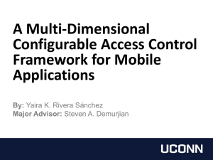 A Multi-Dimensional Configurable Access Control Framework for Mobile Applications
