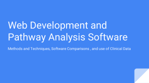 Web Development and Pathway Analysis Software