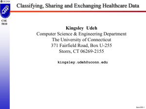 Classifying, Sharing and Exchanging Healthcare Data