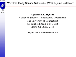 Wireless Body Sensor Networks  (WBSN) in Healthcare