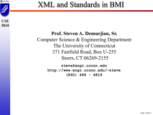 XML and Standards in BMI