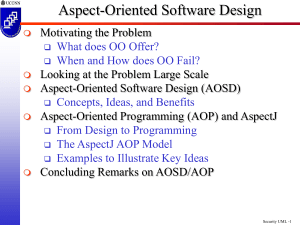 Aspect-Oriented Software Design