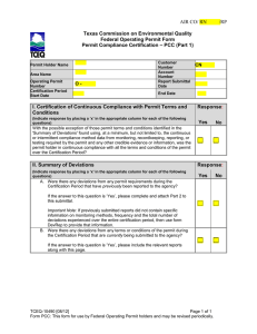 AIR CO/ RN        ...  Texas Commission on Environmental Quality Federal Operating Permit Form