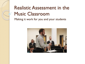 Realistic Assessment in the Music Classroom