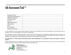 Job Assessment Tool  ©