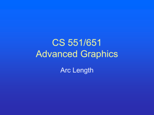 CS 551/651 Advanced Graphics Arc Length
