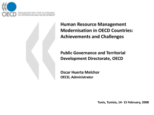 Human Resource Management Modernisation in OECD Countries: Achievements and Challenges