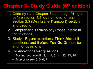 Chapter 3--Study Guide (6 edition)