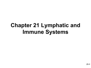 Chapter 21 Lymphatic and Immune Systems 21-1