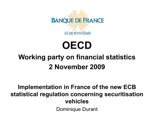 OECD Working party on financial statistics 2 November 2009