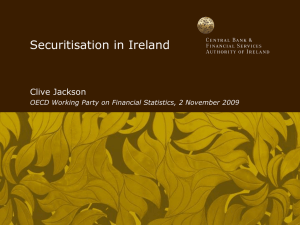 Securitisation in Ireland Clive Jackson