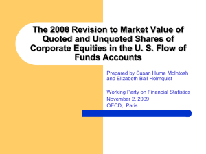 The 2008 Revision to Market Value of