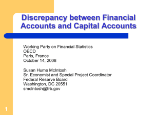 Discrepancy between Financial Accounts and Capital Accounts
