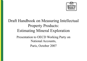 Draft Handbook on Measuring Intellectual Property Products: Estimating Mineral Exploration