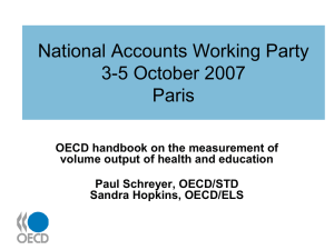 National Accounts Working Party 3-5 October 2007 Paris
