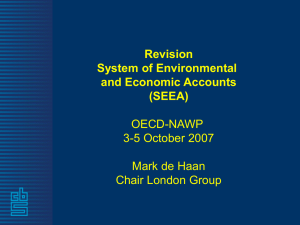 Revision System of Environmental and Economic Accounts (SEEA)