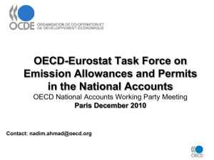 OECD-Eurostat Task Force on Emission Allowances and Permits in the National Accounts