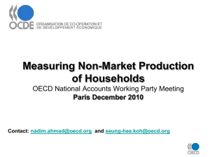 Measuring Non-Market Production of Households OECD National Accounts Working Party Meeting