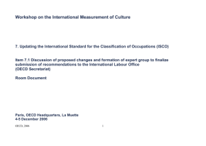 Workshop on the International Measurement of Culture