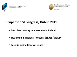 Paper for ISI Congress, Dublin 2011