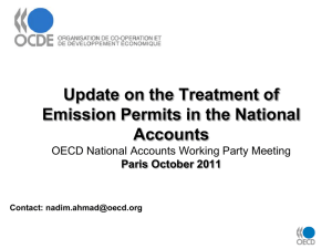 Update on the Treatment of Emission Permits in the National Accounts