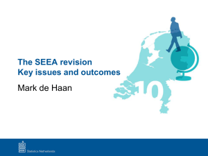 Mark de Haan The SEEA revision Key issues and outcomes