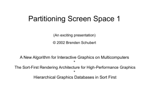 Partitioning Screen Space 1