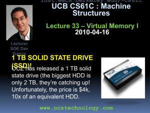 UCB CS61C : Machine Structures – Virtual Memory I Lecture 33