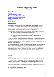 Partnership Brokers Program Bulletin No. 5 – 28 June 2010
