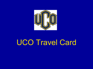UCO Travel Card