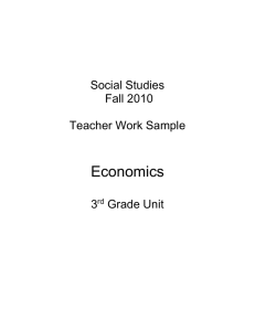 Economics Social Studies Fall 2010