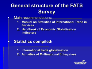 General structure of the FATS Survey  Main recommendations: