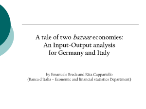 bazaar A tale of two economies: An Input-Output analysis