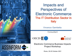 Impacts and Perspectives of Electronic Commerce The IT Distribution Sector in