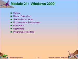 Module 21:  Windows 2000