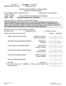 Proposal # (Academic Affairs use only) (College use only)