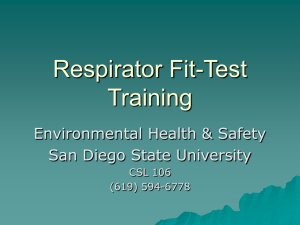 Respirator Fit-Test Training Environmental Health &amp; Safety San Diego State University