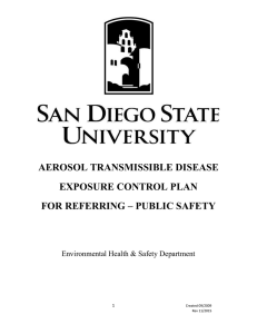 AEROSOL TRANSMISSIBLE DISEASE EXPOSURE CONTROL PLAN FOR REFERRING – PUBLIC SAFETY