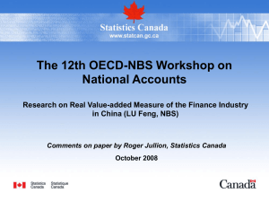 The 12th OECD-NBS Workshop on National Accounts in China (LU Feng, NBS)