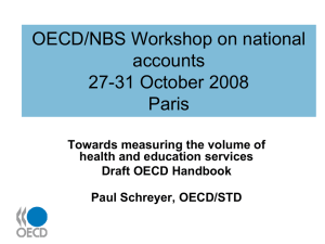 OECD/NBS Workshop on national accounts 27-31 October 2008 Paris