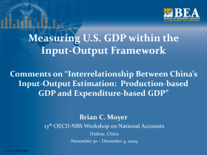 Measuring U.S. GDP within the Input-Output Framework